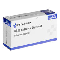 First Aid Only G460-091 0.5 Gram Triple Antibiotic Ointment Packet - 750/Case