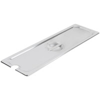 Vollrath 94500 Half Size Long Stainless Steel Slotted Cover for Super Pan 3® and Super Pan V®