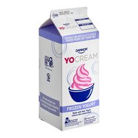 Dannon YoCream Low-Fat Vanilla Frozen Yogurt Mix 0.5 Gallon - 6/Case