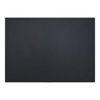 BFM Seating Relic 24" x 30" Black Rectangular 1" Thick Melamine Table Top with Matching Edge