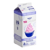 Dannon YoCream Low-Fat Milk Chocolate Frozen Yogurt Mix 0.5 Gallon - 6/Case