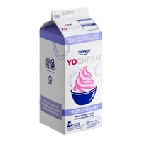Dannon YoCream Non-Fat Cotton Candy Frozen Yogurt Mix 0.5 Gallon - 6/Case