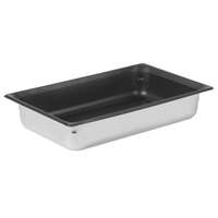 Vollrath 90047 Super Pan 3® Full Size 4" Deep Anti-Jam Stainless Steel SteelCoat x3 Non-Stick Steam Table / Hotel Pan - 22 Gauge