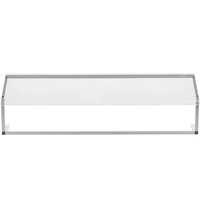 Carlisle 927207 73 1/4" x 12 1/2" Aluminum Adjustable Single Sneeze Guard for Five Star Buffet Bars