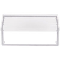 Carlisle 914807 48" x 12 1/4" x 13 1/4" Aluminum Standard Single Sneeze Guard for Five Star Buffet Bars