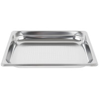 Vollrath 90213 Super Pan 3® 1/2 Size 1 1/2" Deep Anti-Jam Perforated Stainless Steel Steam Table / Hotel Pan - 22 Gauge