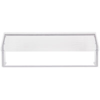 Carlisle 917207 73 1/4" x 12 1/4" x 13 1/4" Aluminum Standard Single Sneeze Guard for Five Star Buffet Bars