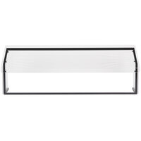 Carlisle 917203 73 1/4" x 12 1/4" x 13 1/4" Black Standard Single Sneeze Guard for Five Star Buffet Bars