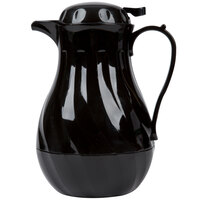 Choice 64 oz. Black Thermal Swirl Coffee Carafe / Server - 6/Case