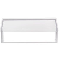 Carlisle 916007 60" x 12 1/4" x 13 1/4" Aluminum Standard Single Sneeze Guard for Five Star Buffet Bars