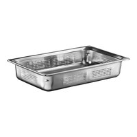 Vollrath 90043 Super Pan 3® Full Size 4" Deep Anti-Jam Perforated Stainless Steel Steam Table / Hotel Pan - 22 Gauge