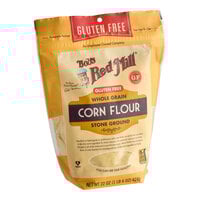 Bob's Red Mill Gluten-Free Whole Grain Corn Flour 22 oz. - 4/Case