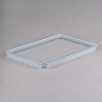 Cambro Camwear® Full Size Clear Polycarbonate GripLid 10CWGL135 - 6/Case