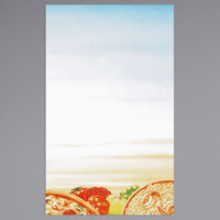 Choice 8 1/2" x 14" Menu Paper - Italian Themed Pasta Design Right Insert - 100/Pack