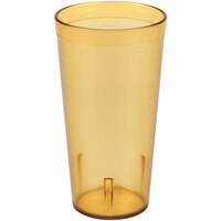 Carlisle 522013 Stackable 20 oz. Amber SAN Plastic Tumbler - 72/Case