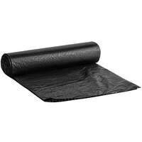 Lavex Li'l Herc 56 Gallon 0.9 Mil 43" x 47" Low Density Medium-Duty Black Trash Bag Can Liner - 100/Case