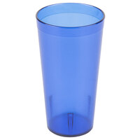 Carlisle 522047 Stackable 20 oz. Royal Blue SAN Plastic Tumbler - 72/Case