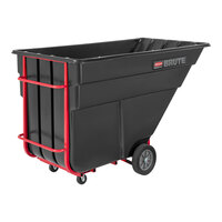 Rubbermaid FG102500BLA BRUTE Black 1.5 Cubic Yard Tilt Truck / Trash Cart (1200 lb.)