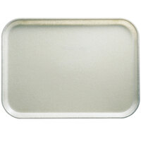 Cambro 1216101 12" x 16 5/16" Rectangular Antique Parchment Customizable Fiberglass Camtray - 12/Case