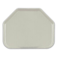 Cambro 1422TR101 14" x 22" Trapezoid Antique Parchment Customizable Fiberglass Camtray - 12/Case