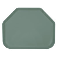 Cambro 1520TR107 14 9/16" x 19 1/2" Trapezoid Pearl Gray Customizable Fiberglass Camtray - 12/Case