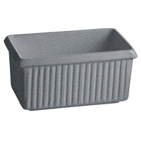 Tablecraft CW1510GR 2.25 Qt. Granite Cast Aluminum Rectangle Server with Ridges