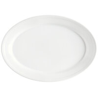 GET OP-912-W White 12" x 8 1/2" SuperMel Oval Platter - 24/Case