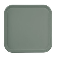 Cambro 1313107 13" x 13" (33 x 33 cm) Square Metric Pearl Gray Customizable Fiberglass Camtray - 12/Case