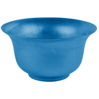 Tablecraft CW3140SBL 5.5 Qt. Sky Blue Cast Aluminum Tulip Salad Bowl