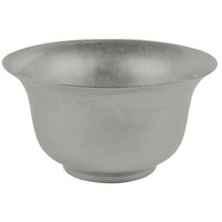 Tablecraft CW3140GY 5.5 Qt. Gray Cast Aluminum Tulip Salad Bowl