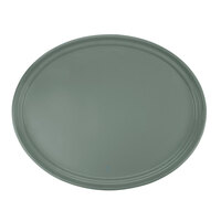 Cambro 2500107 19 1/4" x 24" Oval Pearl Gray Fiberglass Camtray - 6/Case