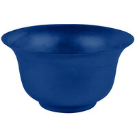 Tablecraft CW3140CBL 5.5 Qt. Cobalt Blue Cast Aluminum Tulip Salad Bowl