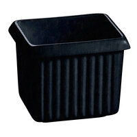 Tablecraft CW1500MBS 1 Qt. Midnight with Blue Speckle Cast Aluminum Rectangle Server with Ridges