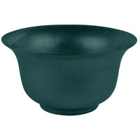 Tablecraft CW3140HGN 5.5 Qt. Hunter Green Cast Aluminum Tulip Salad Bowl