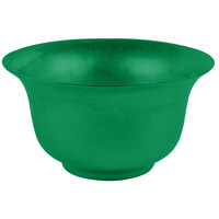 Tablecraft CW3140GN 5.5 Qt. Green Cast Aluminum Tulip Salad Bowl