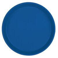 Cambro 900123 9" Round Amazon Blue Customizable Fiberglass Camtray - 12/Case