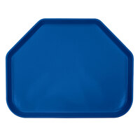 Cambro 1418TR123 14" x 18" Trapezoid Amazon Blue Customizable Fiberglass Camtray - 12/Case