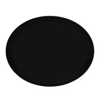 Cambro 2500110 19 1/4" x 24" Oval Black Fiberglass Camtray - 6/Case