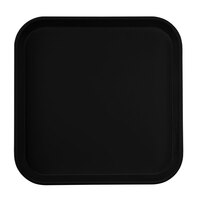 Cambro 1313110 13" x 13" (33 x 33 cm) Square Metric Black Customizable Fiberglass Camtray - 12/Case