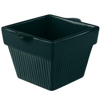 Tablecraft CW1460HGN 1.5 Qt. Hunter Green Cast Aluminum Square Condiment Bowl