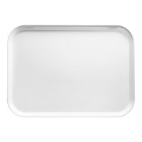 Cambro 926148 8 7/8" x 25 9/16" x 1" Rectangular White Customizable Fiberglass Camtray - 12/Case