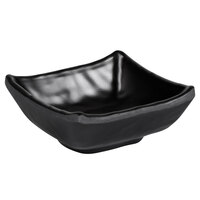 Elite Global Solutions JW4007 Ore 2 oz. Black Square Kozara Bowl - 6/Case