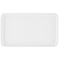 Cambro 915148 8 3/4" x 14 15/16" Rectangular White Customizable Fiberglass Camtray - 12/Case