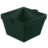 Tablecraft CW1490HGN 6.5 Qt. Hunter Green Cast Aluminum Square Bowl