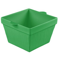 Tablecraft CW1490GN 6.5 Qt. Green Cast Aluminum Square Bowl