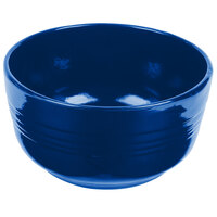 Tablecraft CW3180CBL 6.75 Qt. Cobalt Blue Cast Aluminum Fruit Bowl