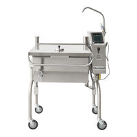 Cleveland SEL-40-T1 PowerPan 40 Gallon Electric Open Base Tilt Skillet with easyTouch Controls - 240V, 3 Phase
