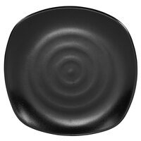 Elite Global Solutions JW1098 Ore 9 5/8" Black Square Melamine Plate - 6/Case