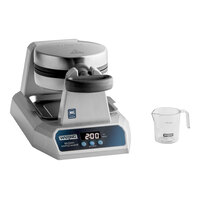 Waring WW185X Non-Stick Single Belgian Waffle Iron / Maker with Automatic Countdown Timer - 120V, 1,200W