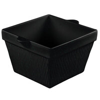 Tablecraft CW1490BKGS 6.5 Qt. Black with Green Speckle Cast Aluminum Square Bowl